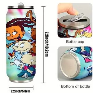 Rugrats Character Stainless Steel 17 Oz Can Tumbler